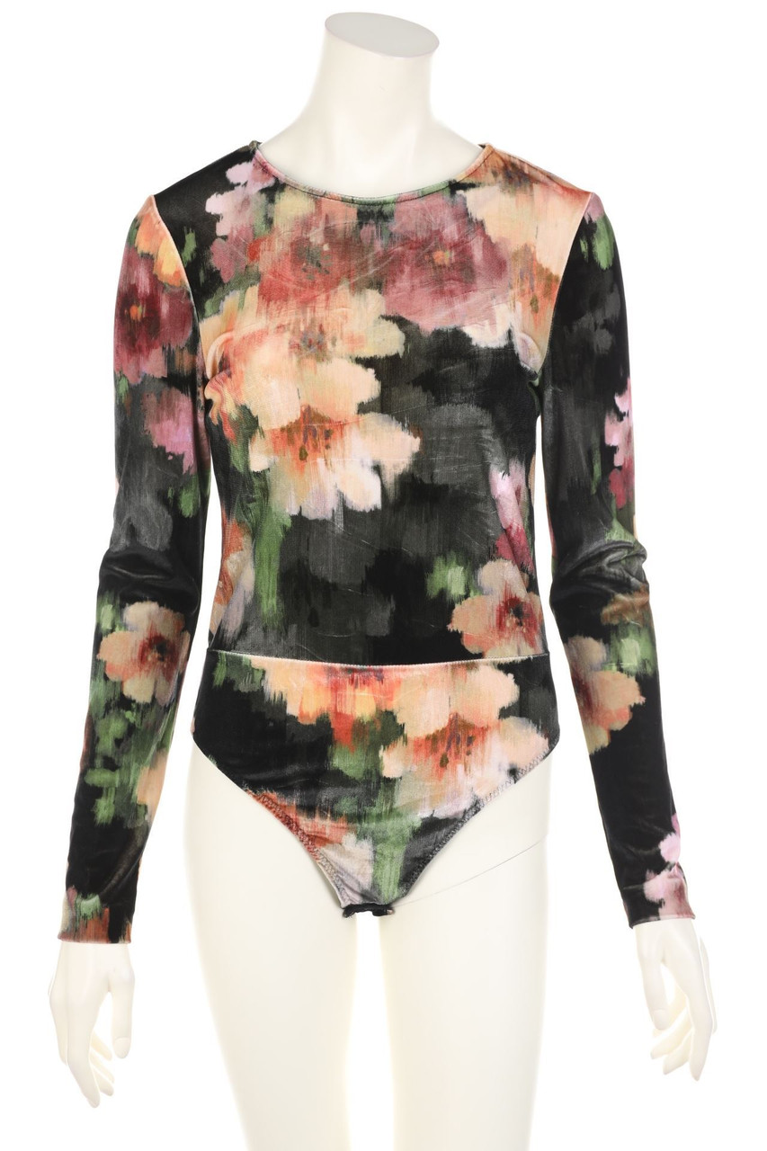 TWINSET - Samt-Body mit Blumen-Print - D 38