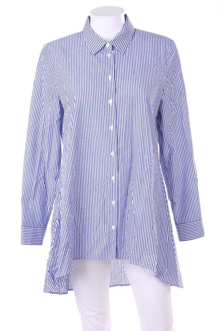 MADELEINE - Vokuhila-Hemd-Bluse mit Streifen - D 38