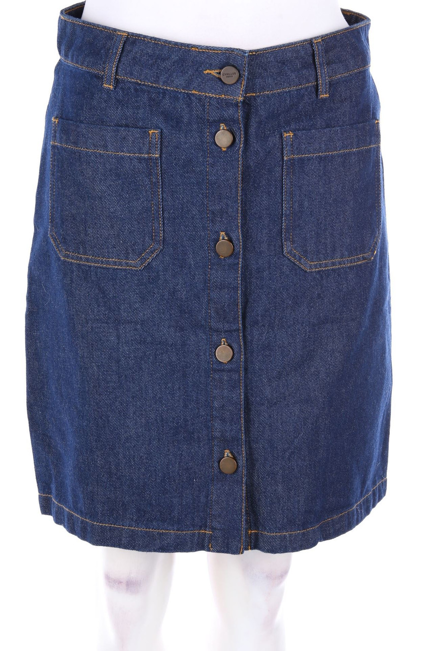Cyrillus PARIS - Denim Mini Skirt, 70s-style - D 38