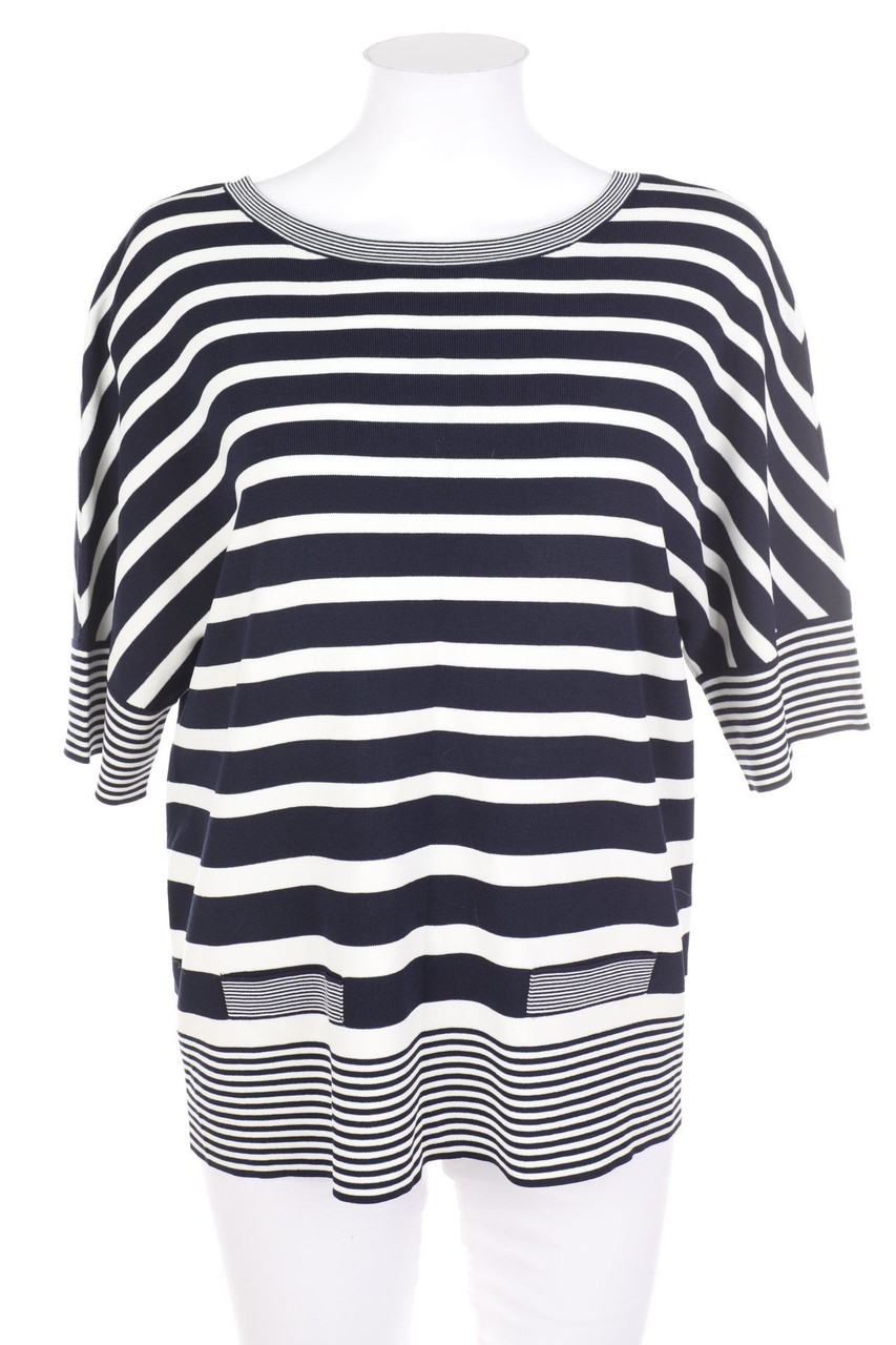 ouí - Shortsleeve Pullover with Stripes - D 38