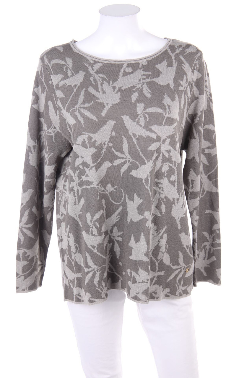 Frapp - Strick-Pullover mit Print - D 42