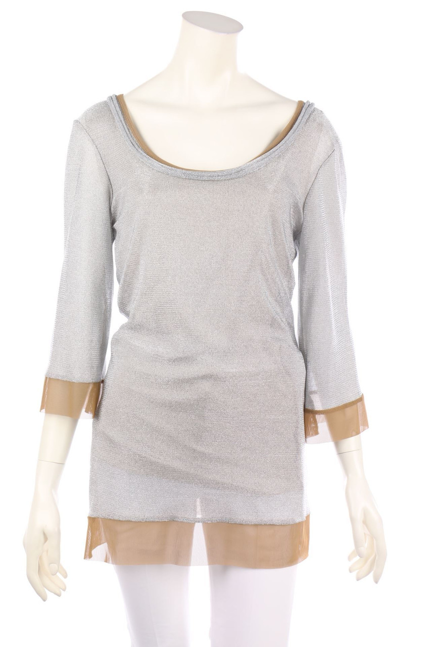 uli herzner - Strick-Pullover mit Metallic-Effekt - S