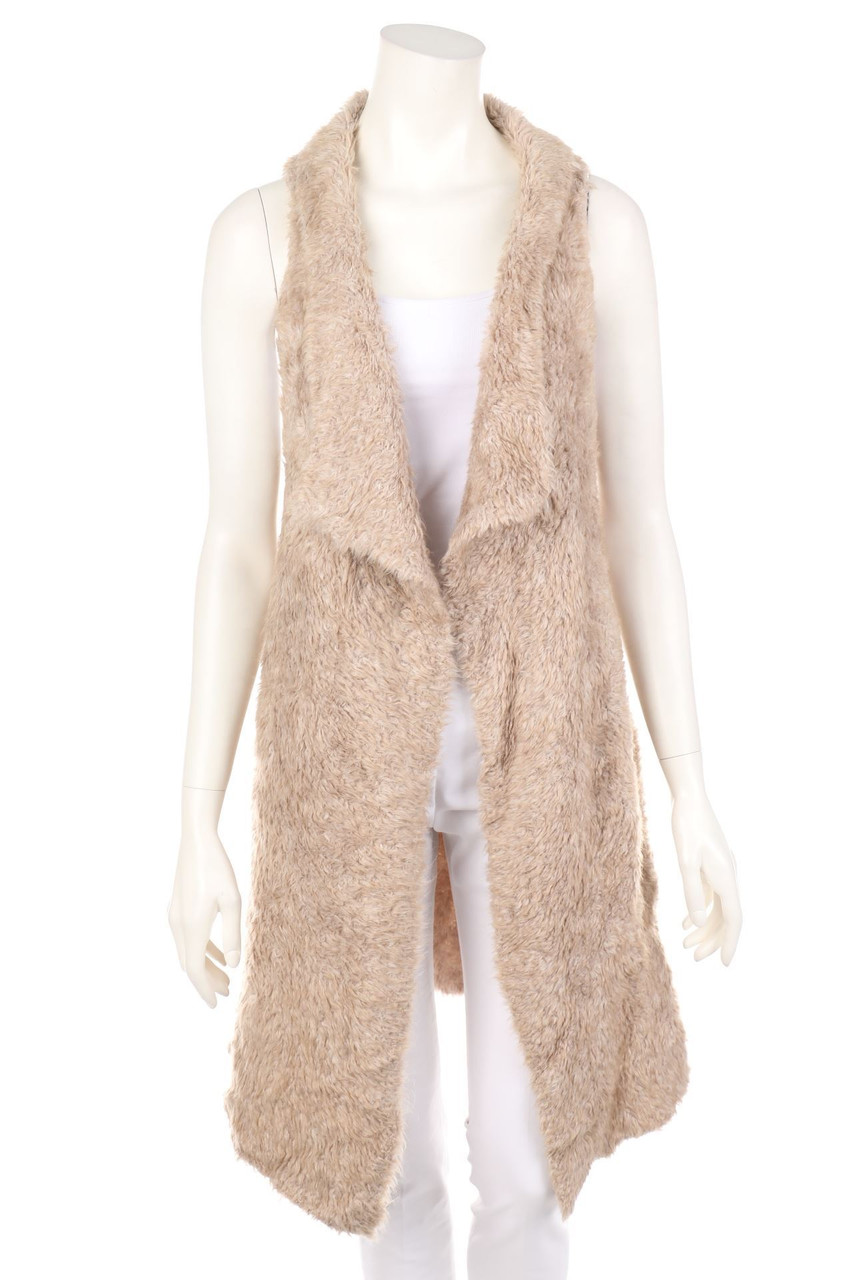 Grace - Long-Fake Fur-Vest - M