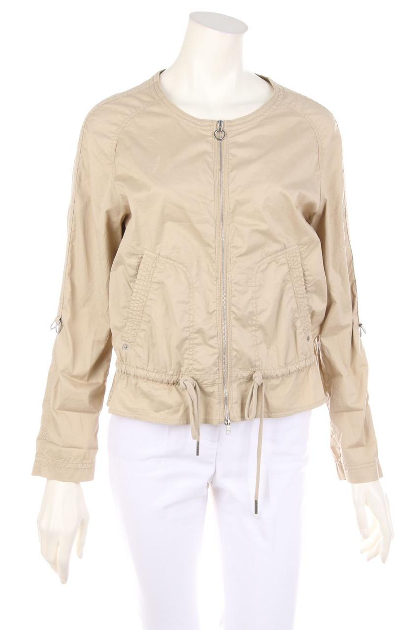 MARC CAIN - Jacke aus Baumwoll-Mix mit Krempel-Ärmeln - D 36