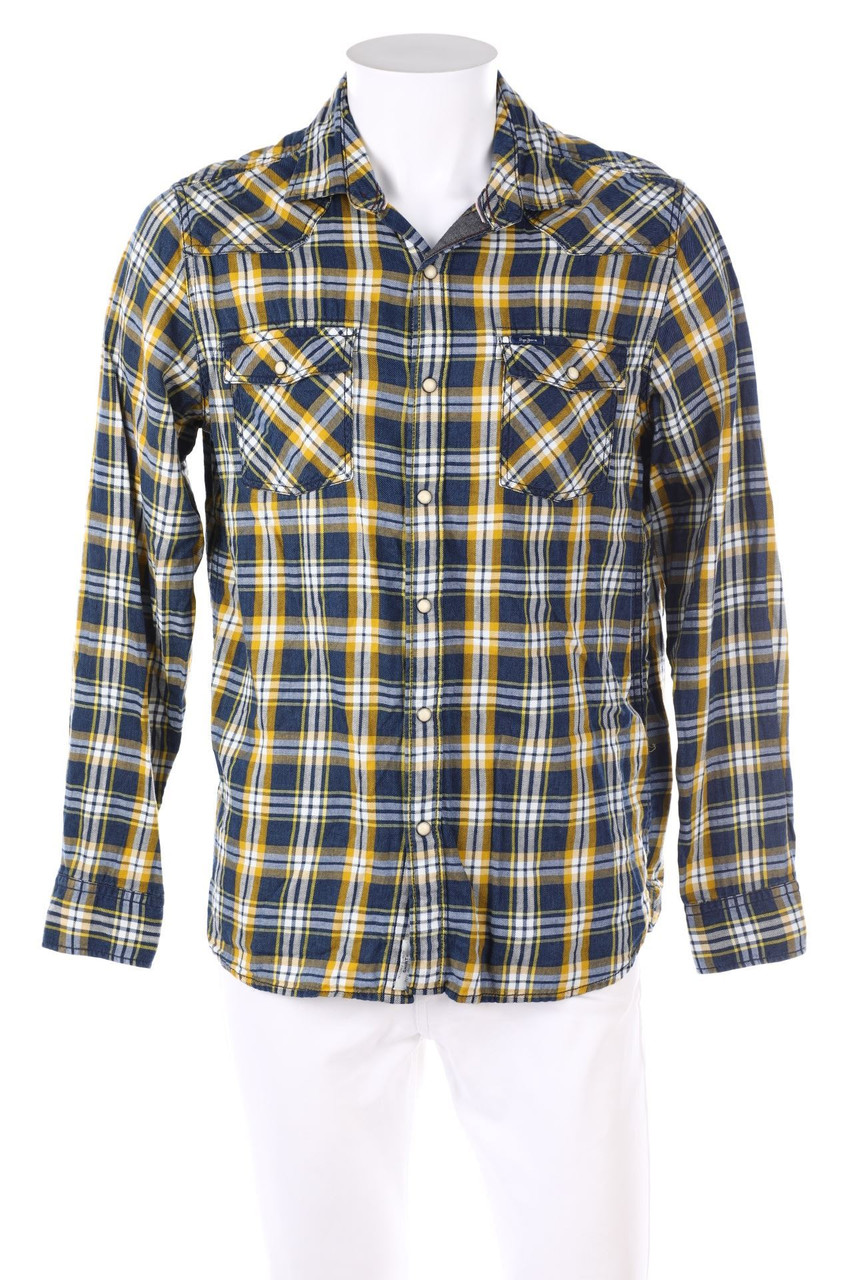 Pepe Jeans London - kariertes Hemd aus Baumwolle - L