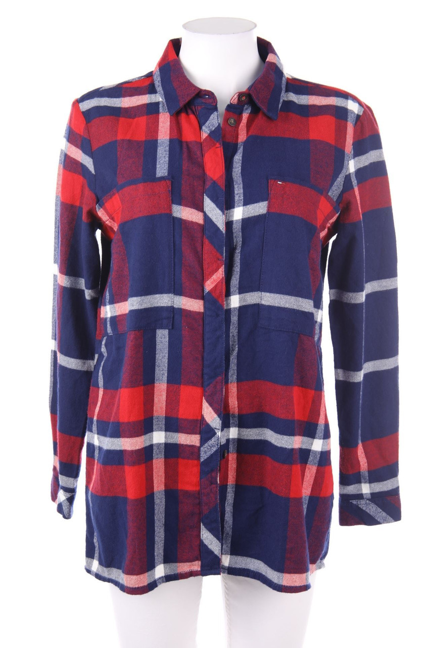 TOMMY HILFIGER - Hemd-Bluse mit Karo-Muster - XS