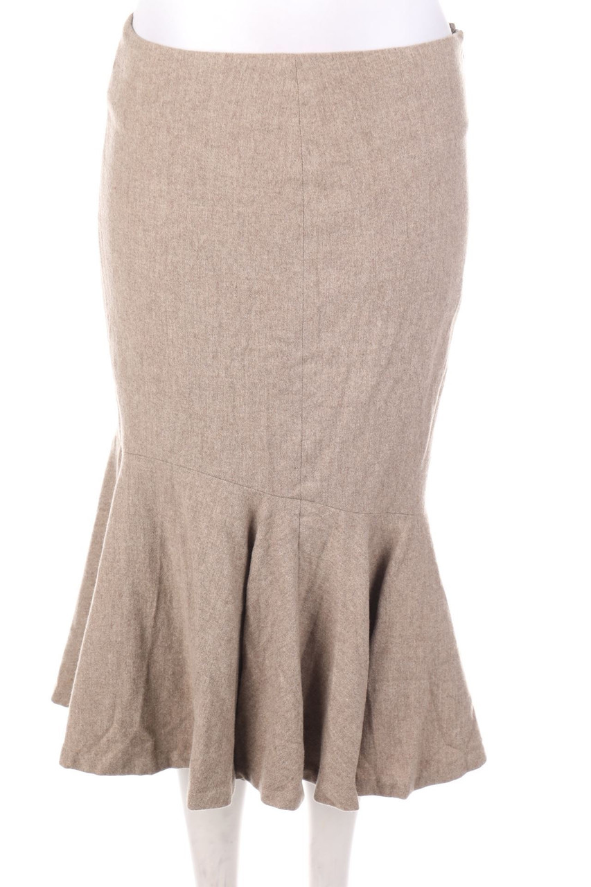 RALPH LAUREN - Volants-Skirt, Wool-Blend with Cashmere - D 36