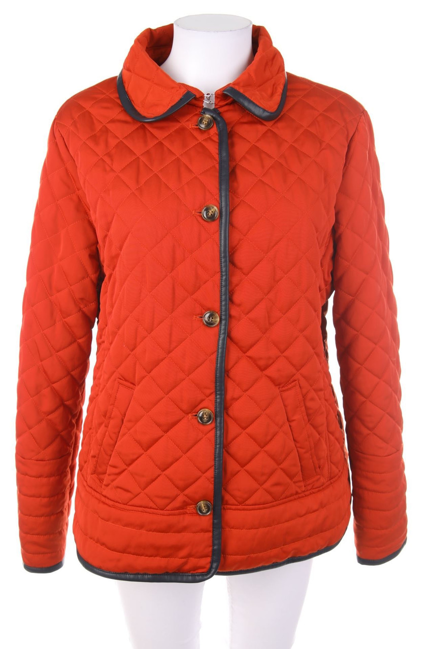 DEVERNOIS - Quilted Jacket with Faux Leather Details - D 40