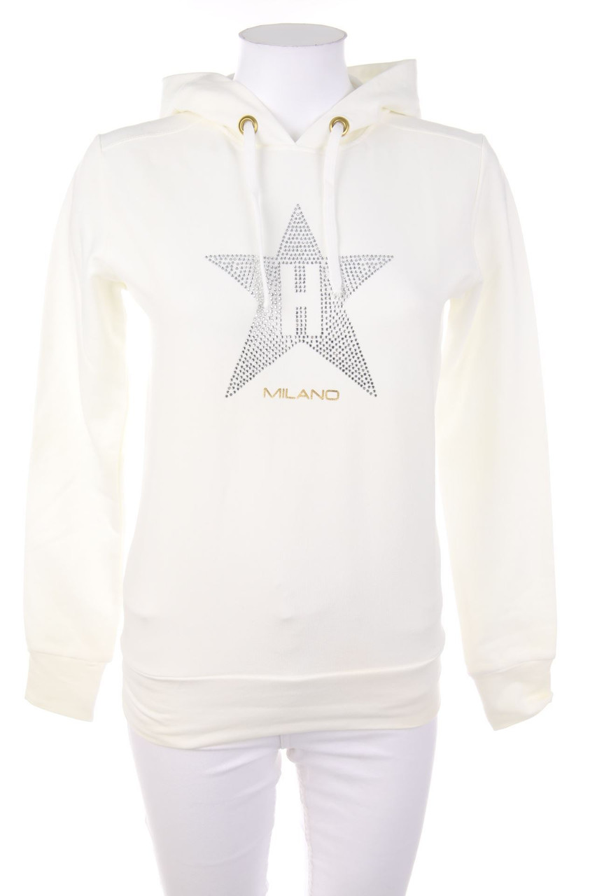 HOLLYWOOD MILANO - Hoodie with Rhinestones - S
