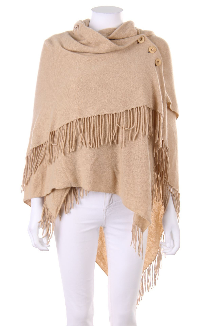 DtLm DON´T LABEL ME - Poncho with Fringes - ONE SIZE
