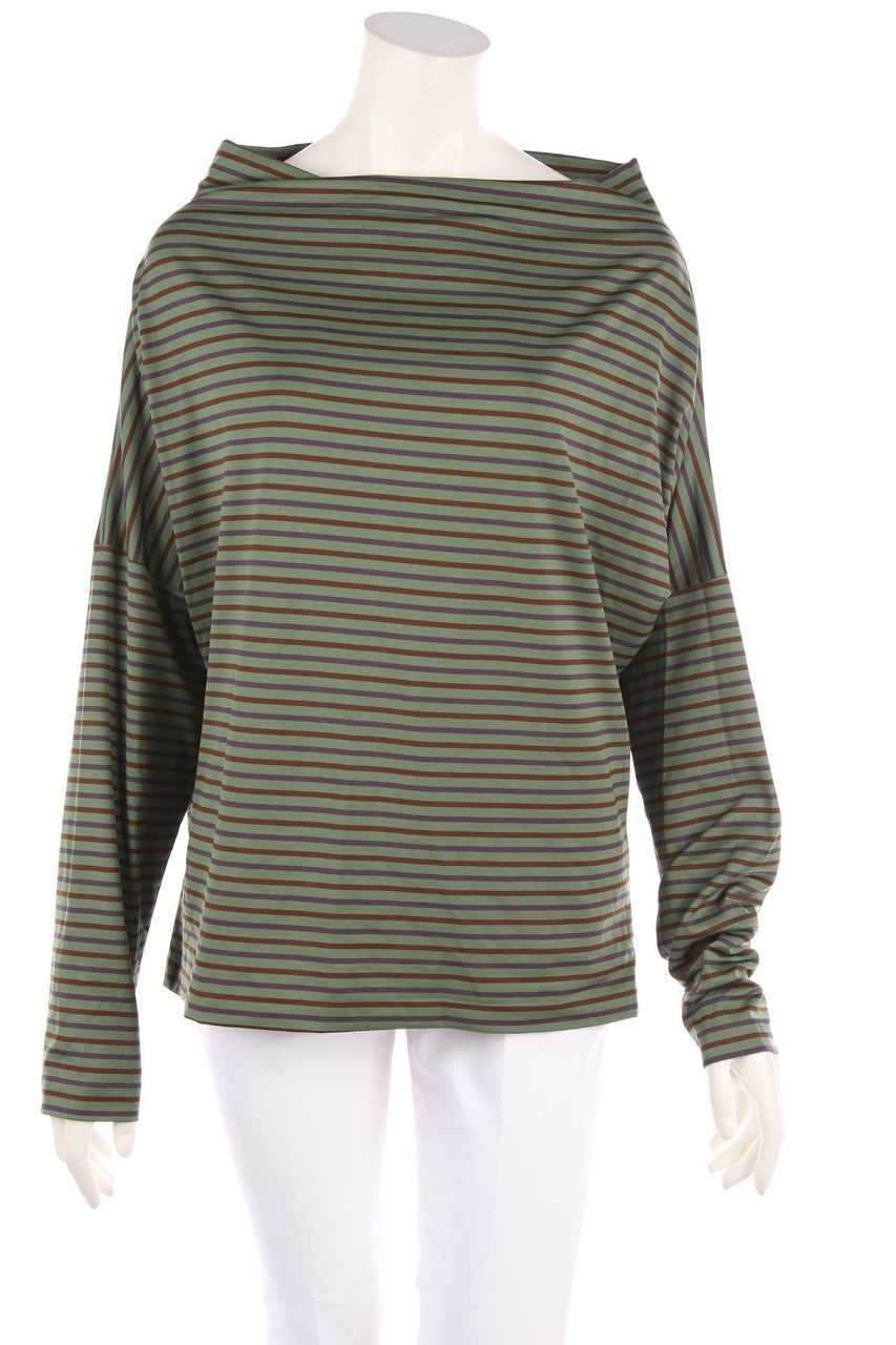 norma kamali - Batwing-Shirt mit Streifen - M