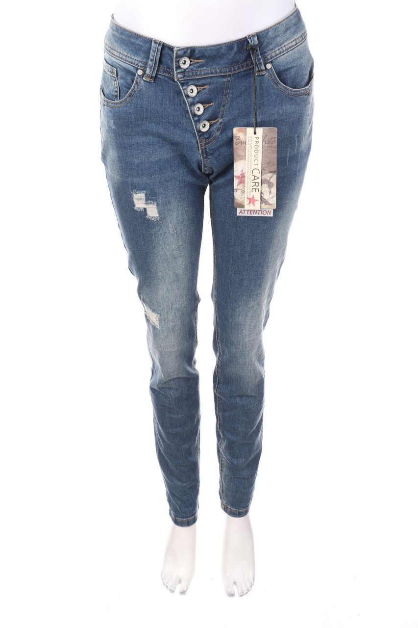 Buena Vista - straight cut used look jeans - XS