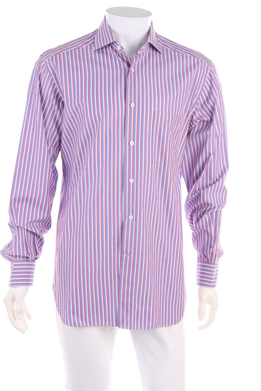 Ermenegildo Zegna - gestreiftes Hemd aus Baumwolle - 40