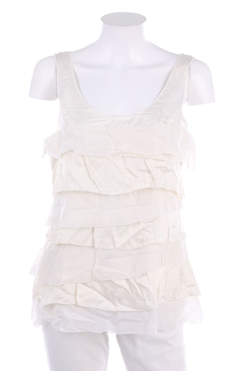 White House Black Market - Silk Blouse, Layer Look - M