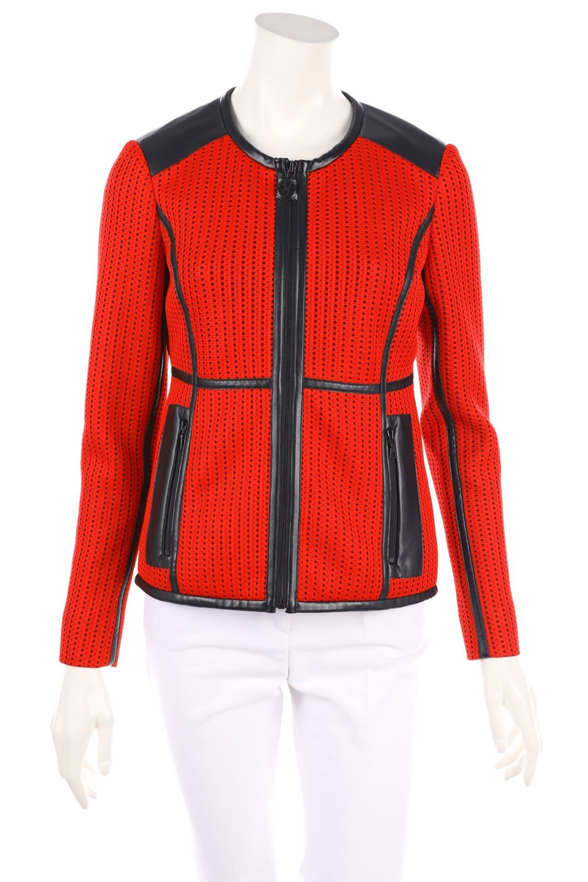 CARLISLE - Jacke mit Kunstleder-Details - D 32