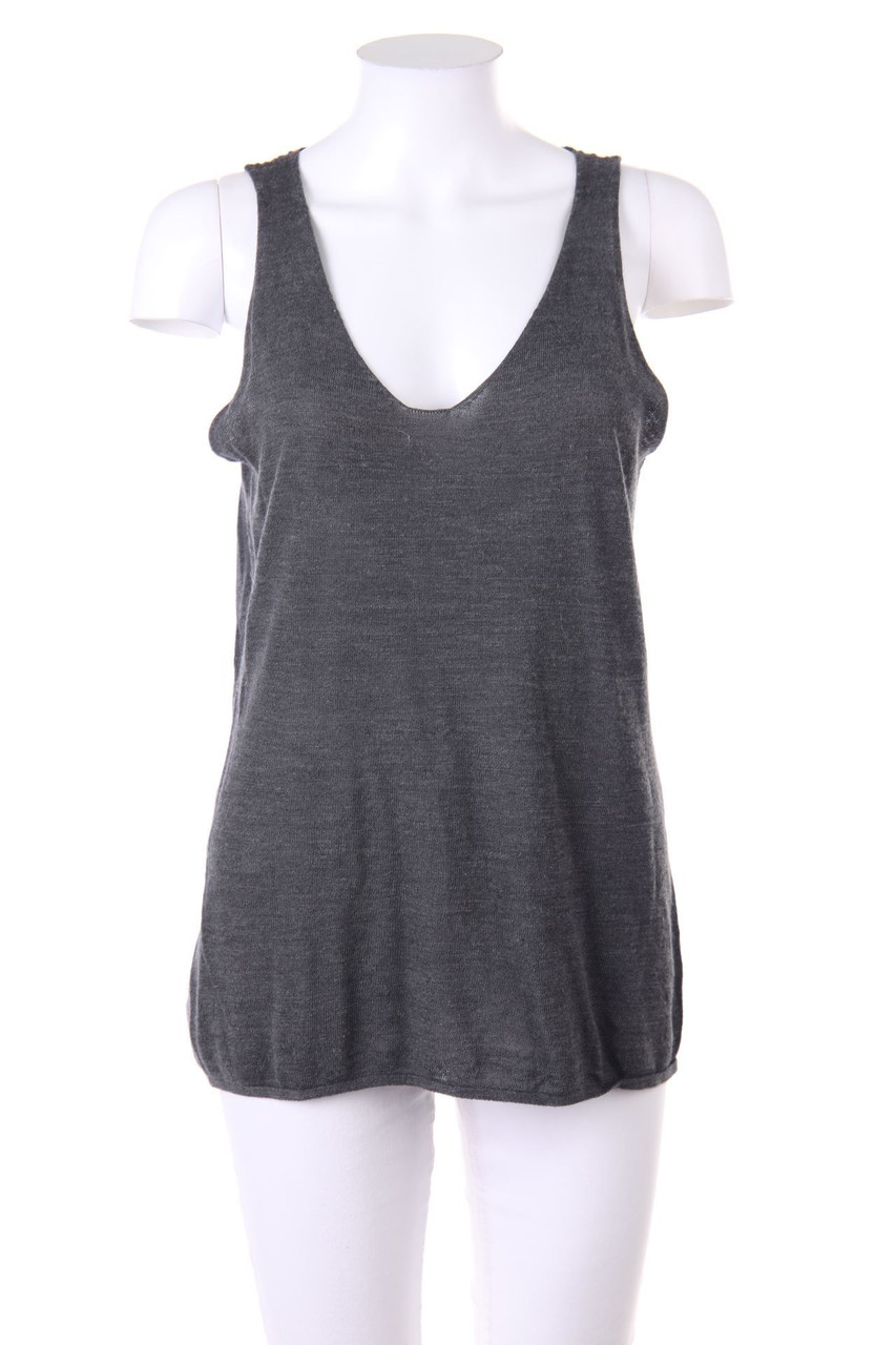 HAWICO - Strick-Top mit Leinen - M