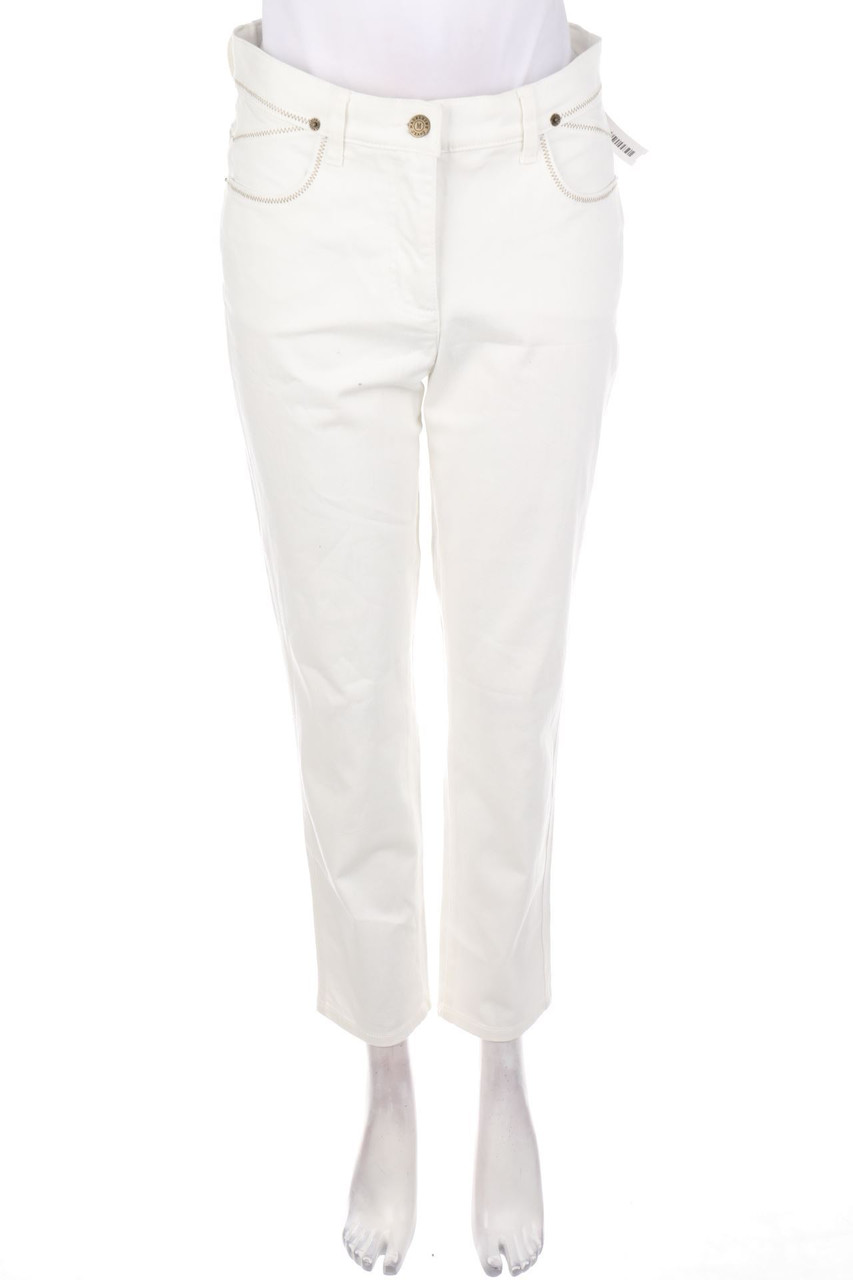 M MADELEINE - Slim Jeans with Logo Patch - D 38