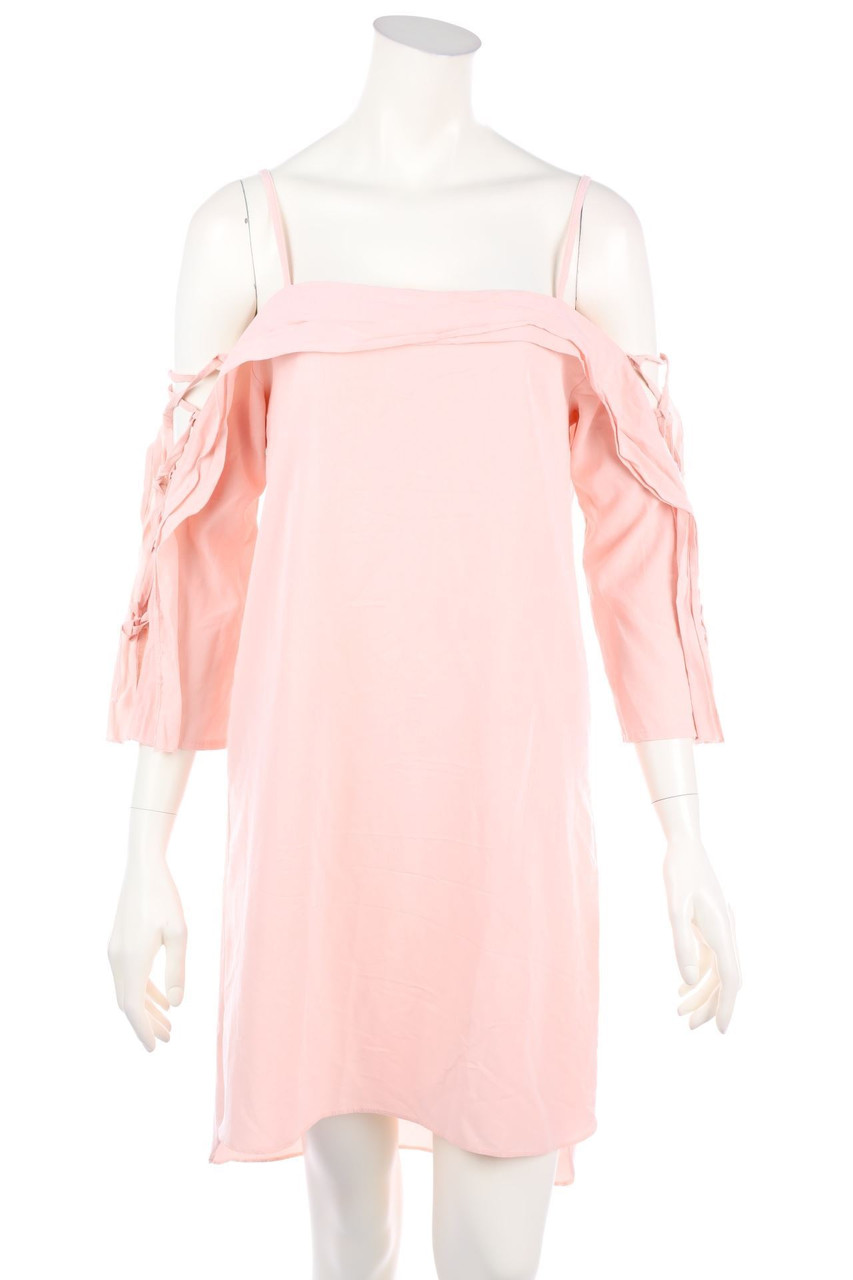 ELISABETTA FRANCHI - Cold-Shoulder-Dress with Lacing - M