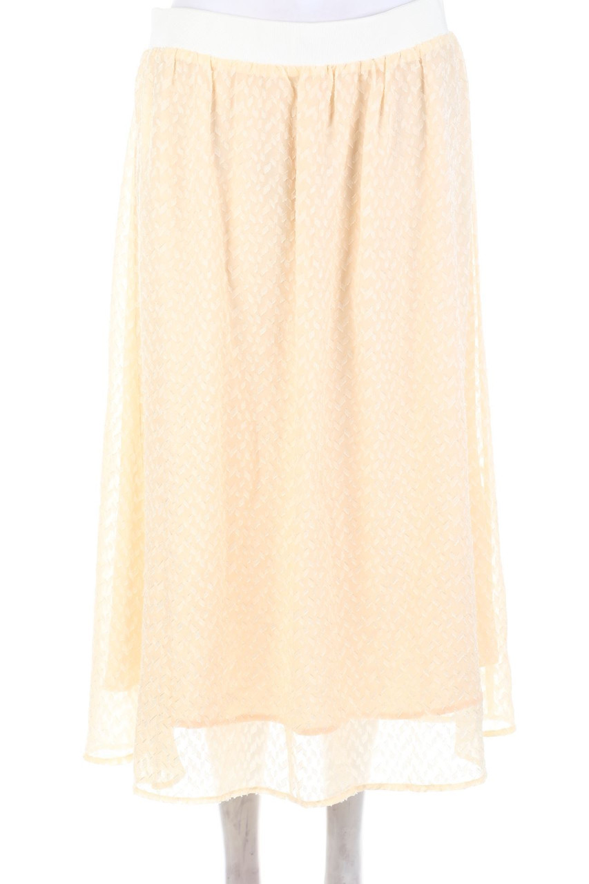 BRUUNS BAZAAR - Chiffon-Midirock mit Gummizug - D 40