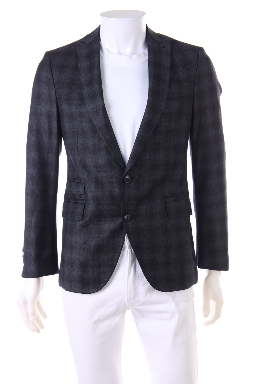 DRYKORN - Schurwoll-Sakko mit Karo-Muster - 44