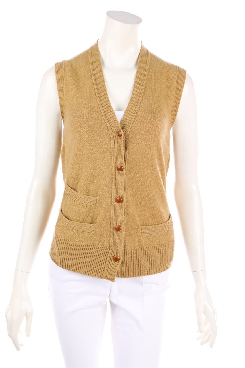 HERMÈS PARIS - Strickweste aus 100% Kaschmir - D 38