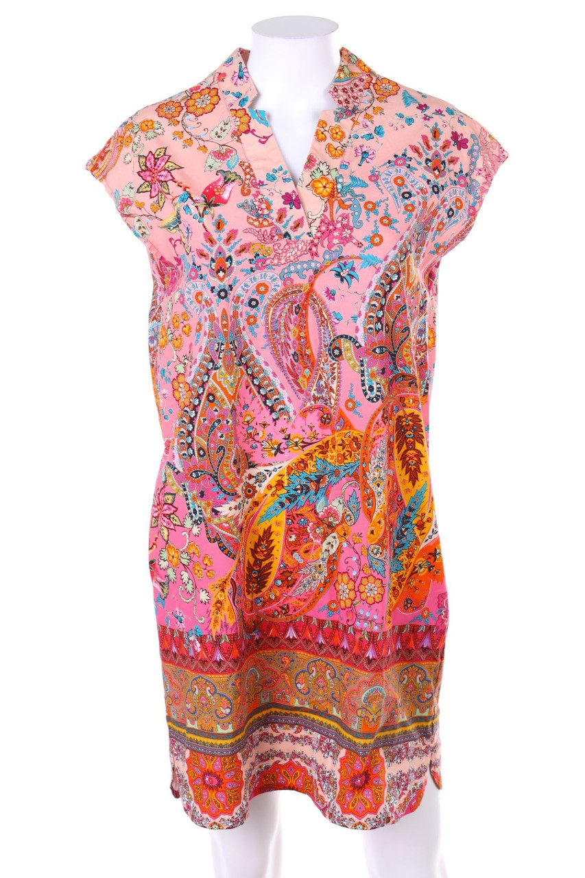 BLUEBEERY - Mini Dress with Ethno Print - D 36