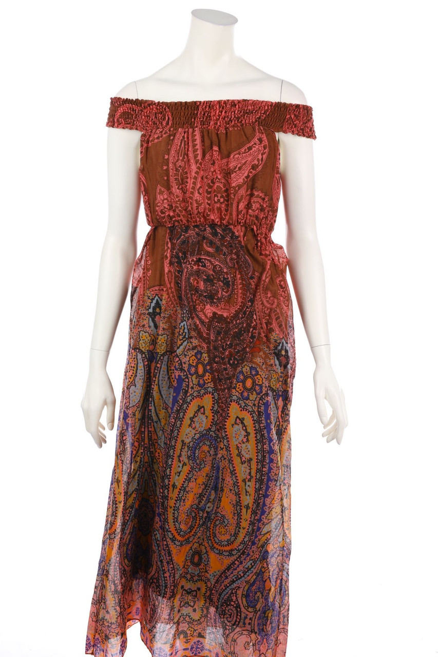 Phase Eight - Carmen-Maxi Dress, Boho Style - XS