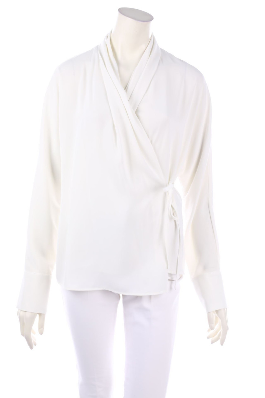 ADOLFO DOMINGUEZ - Wrap Blouse with Batwing Sleeves - D 38