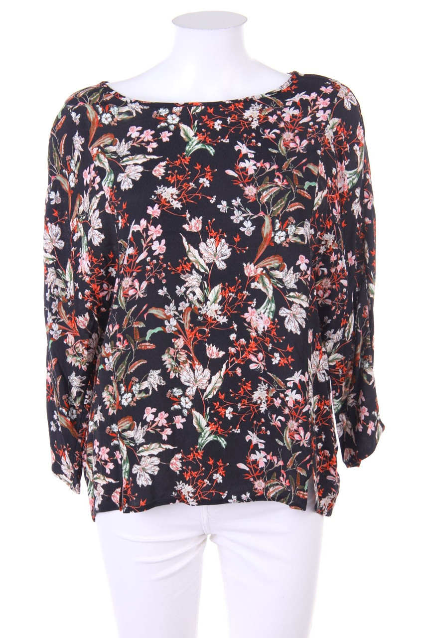ouí - Blouse with Flower Print - D 36