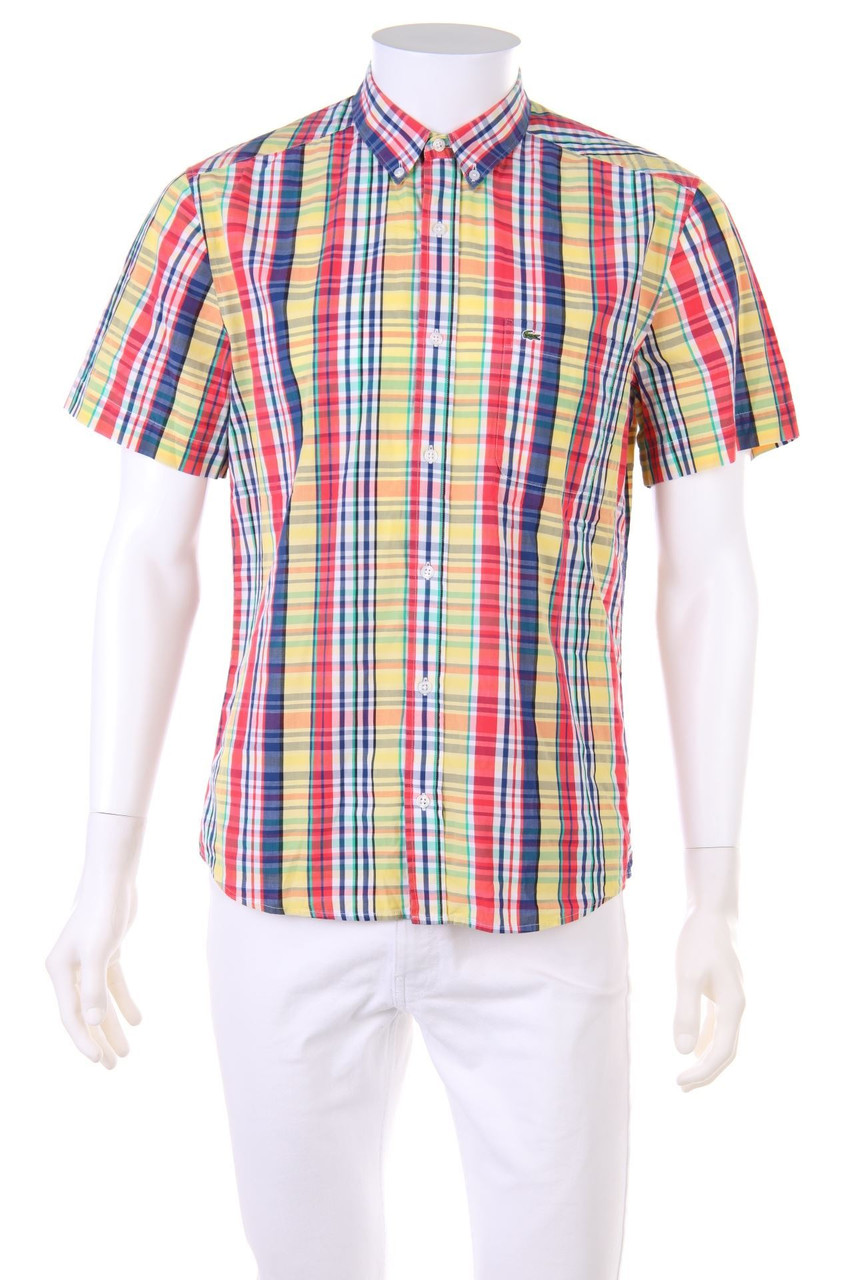 LACOSTE LIVE - Kurzarm-Hemd mit Karo-Muster - 41