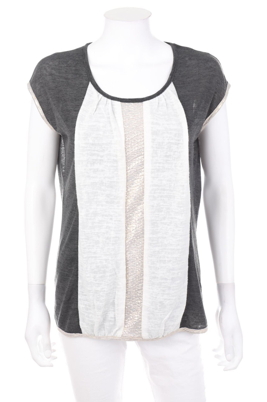 Odemai - Strick-Top mit Metallic-Effekt - D 38