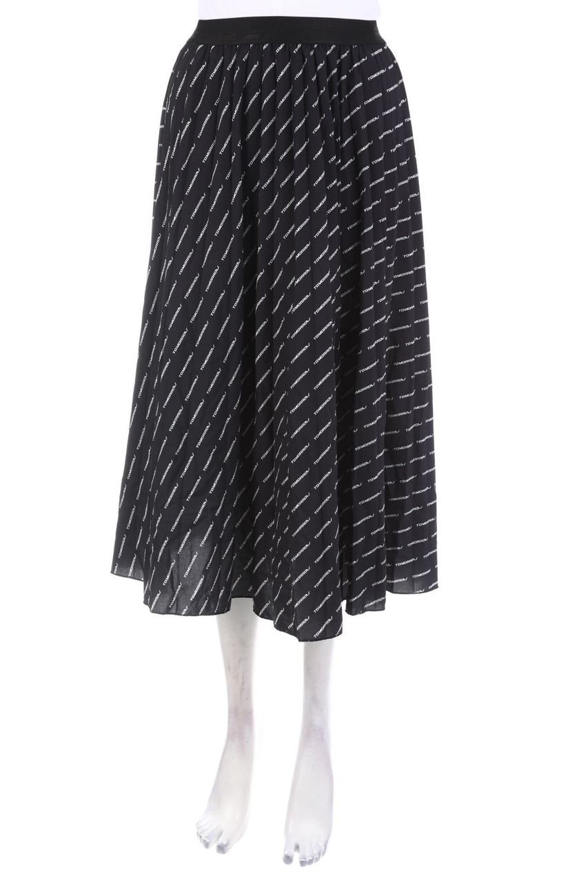 GERTRUDE GASTON - Pleated-Skirt with Statement Print - S
