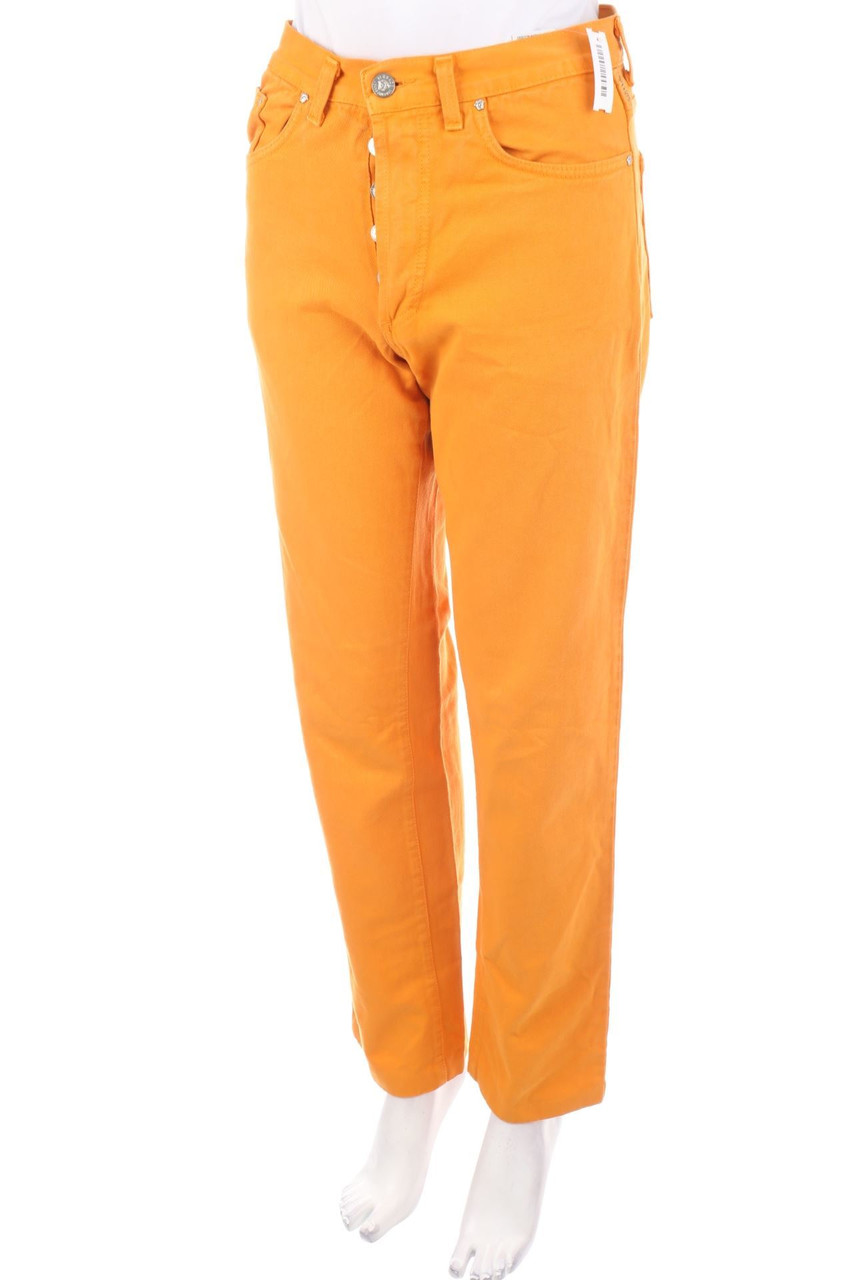 VERSACE JEANS COUTURE - Vintage-Straight Cut Jeans mit Logo-Knöpfen - W30