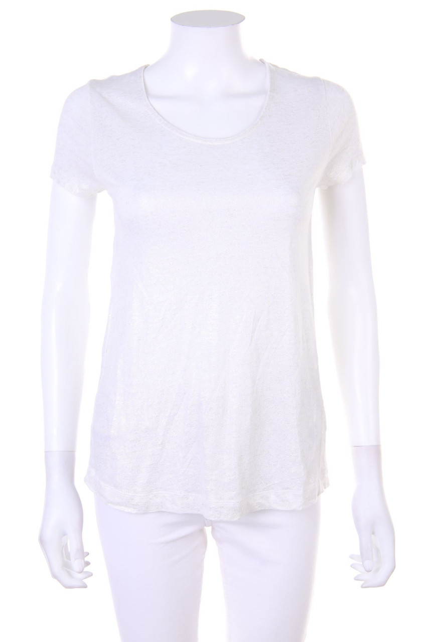 GERARD DAREL - Linen Shortsleeve-Shirt with Metallic Effect - D 32