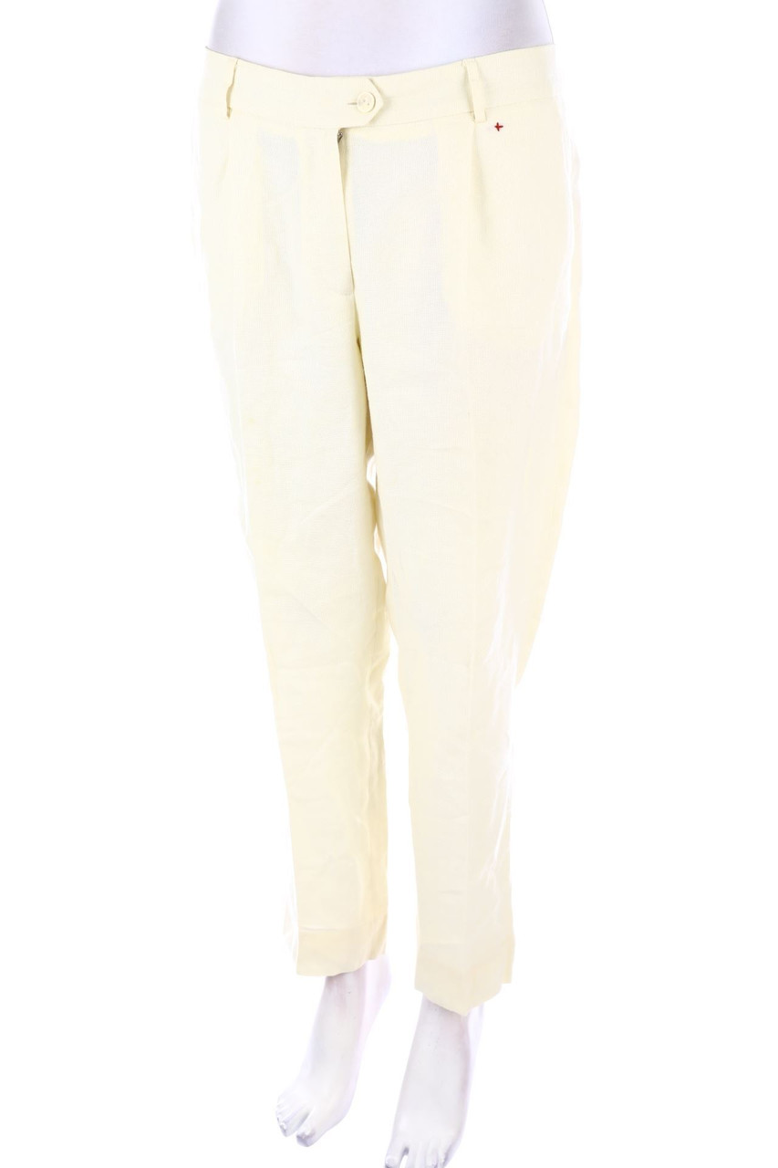 LORENZ BACH - Pleated Pants, Linen Mix with wool - D 44
