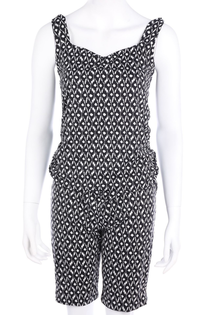 comma - Playsuit mit Ethno-Print - D 36