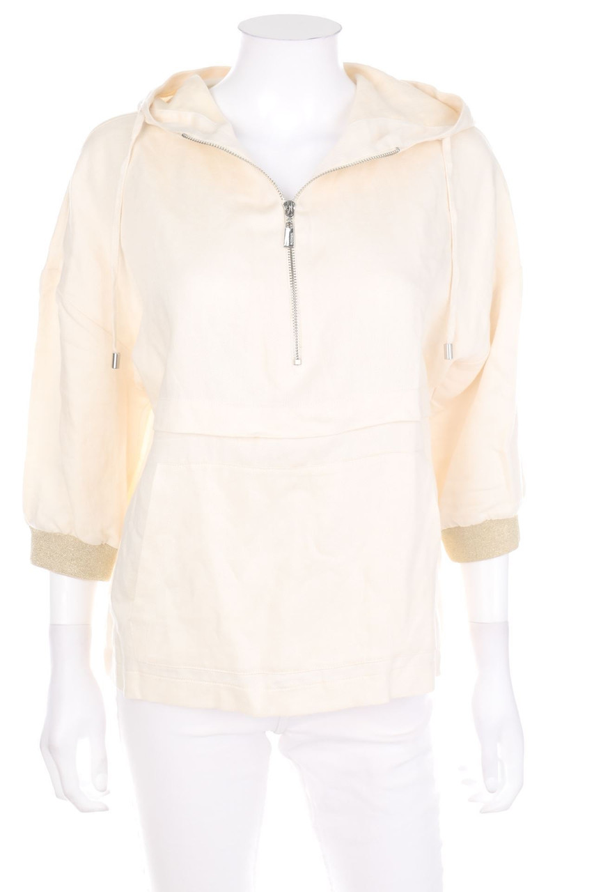 MAX&MOI - Jacke aus Leinen-Mix mit Kapuze - D 36