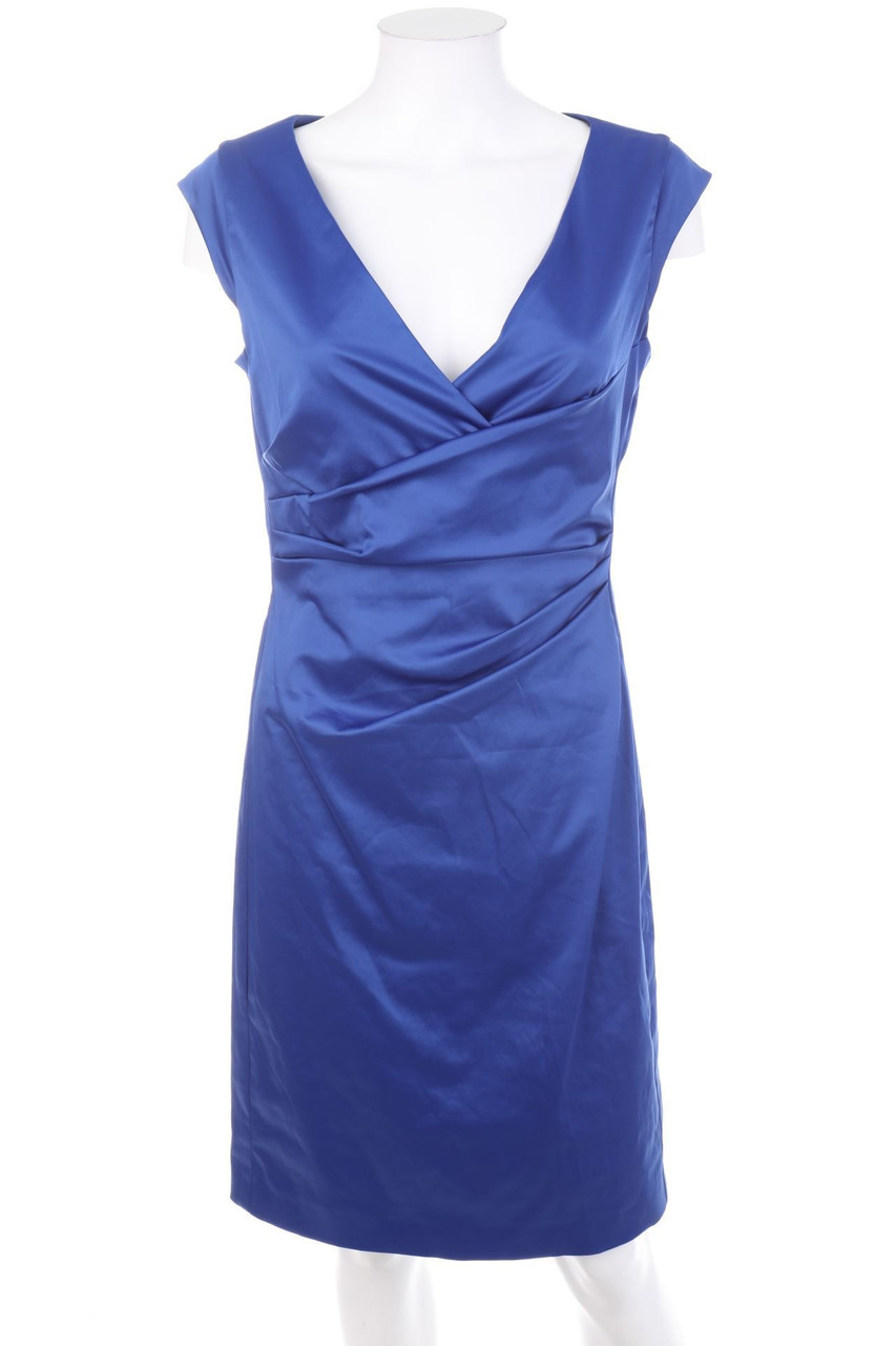 Vera Mont - Cocktail Dress, Satin with Draping - D 36