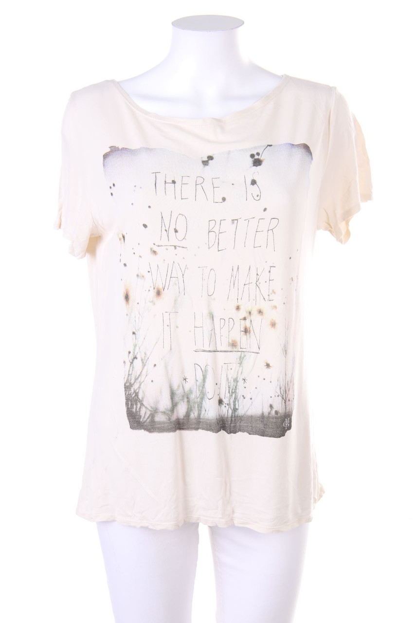 Marc O´Polo - Kurzarm-Shirt mit Statement-Print - L