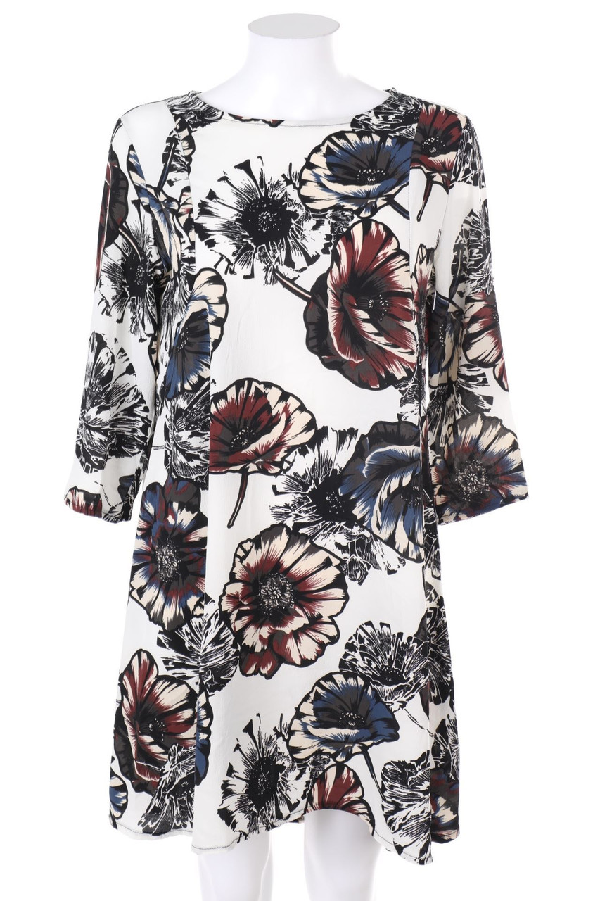 ANGELA DAVIS - Mini Dress with Flower Print - D 44