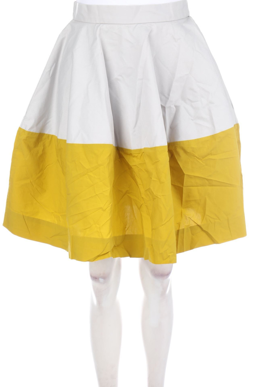 COS - Two Tone-Pleated-Skirt, Cotton - D 34