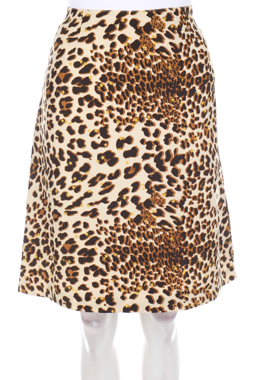 GLOBUS ESSENTIALS - Rock aus Seide mit Leo-Print - D 40