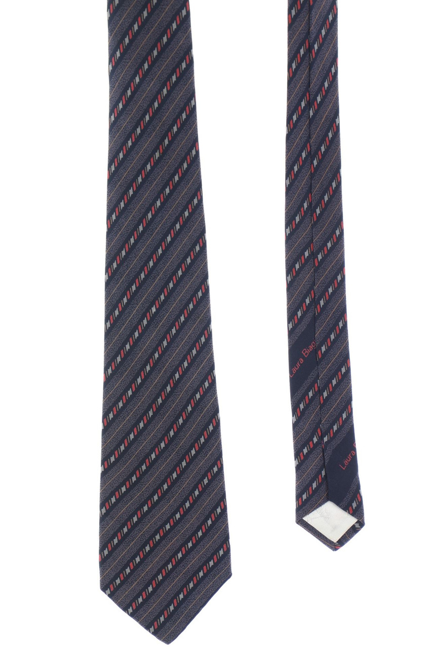 Laura Biagiotti - Vintage-Seiden-Krawatte mit geometrischem Muster