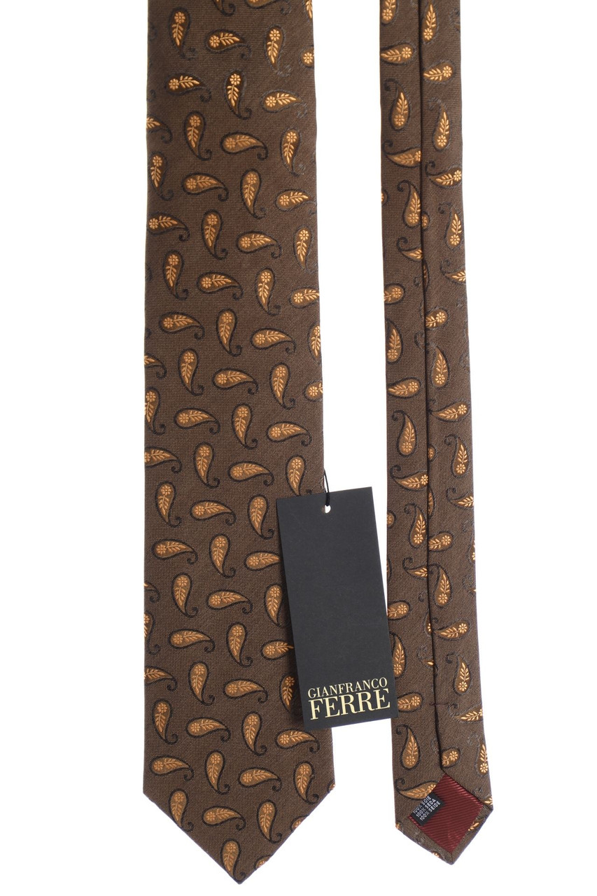 GIANFRANCO FERRÉ - silk tie with paisley print