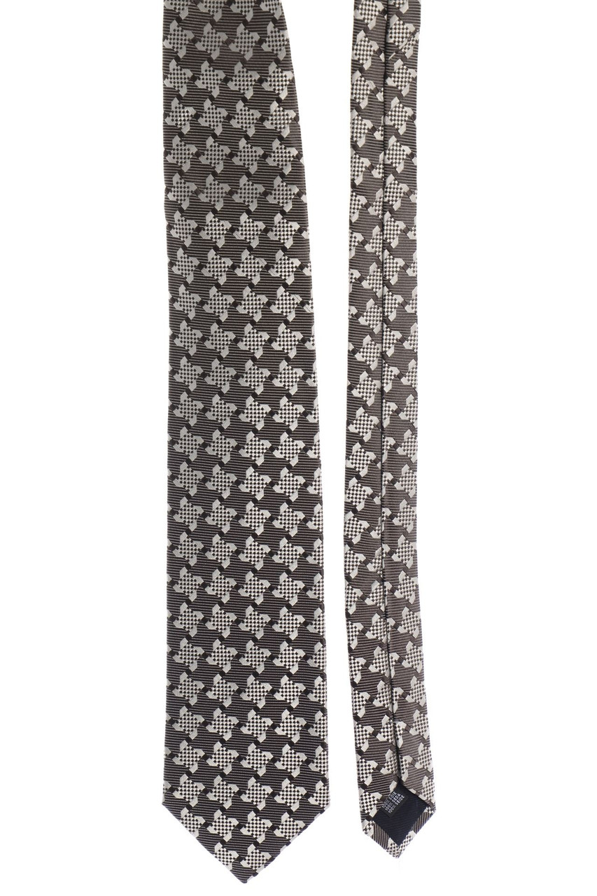 GIANFRANCO FERRÉ - silk tie with Geo Pattern