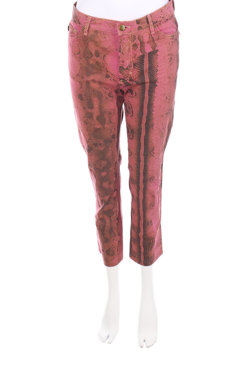 Just cavalli - Glitter-Pants with Animal Print - W30