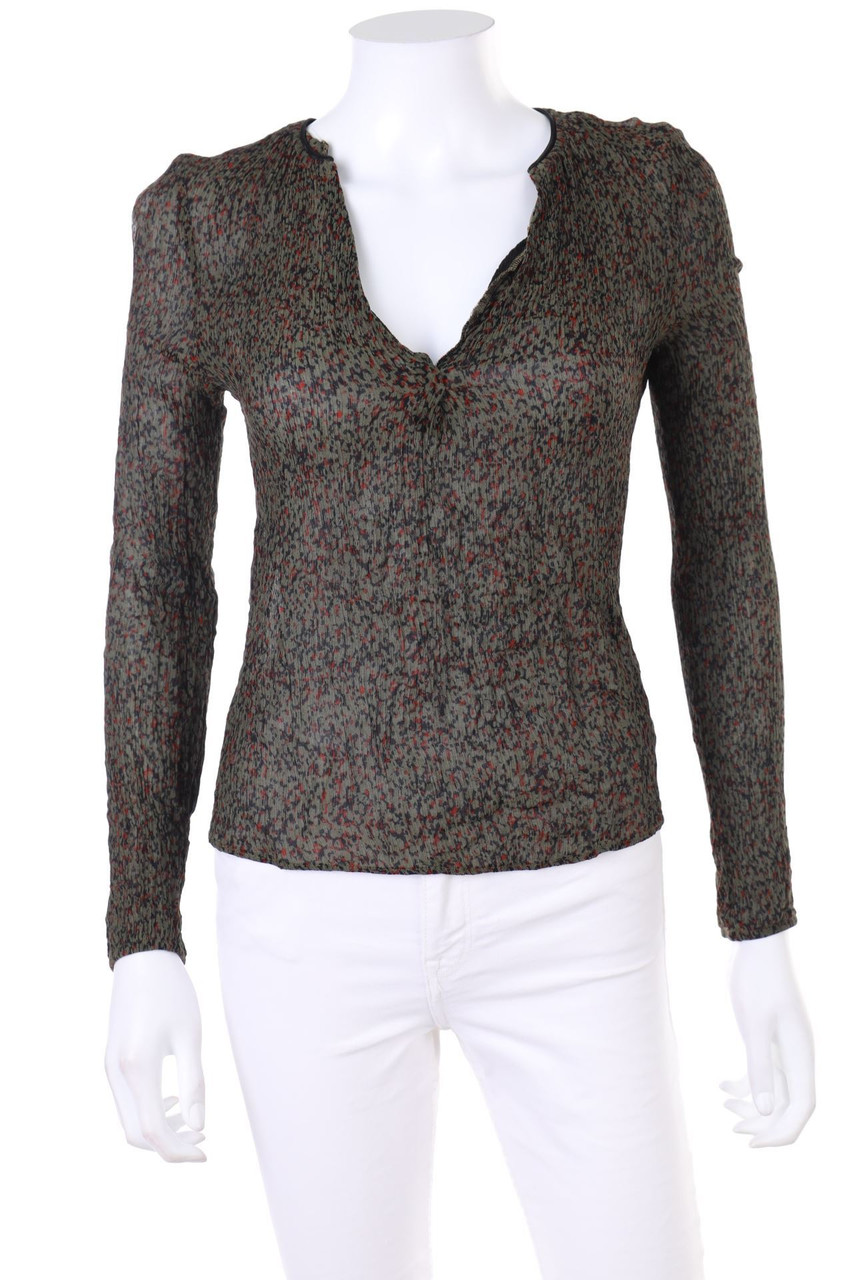 IKKS - Crinkle-Bluse mit Seide - D 36