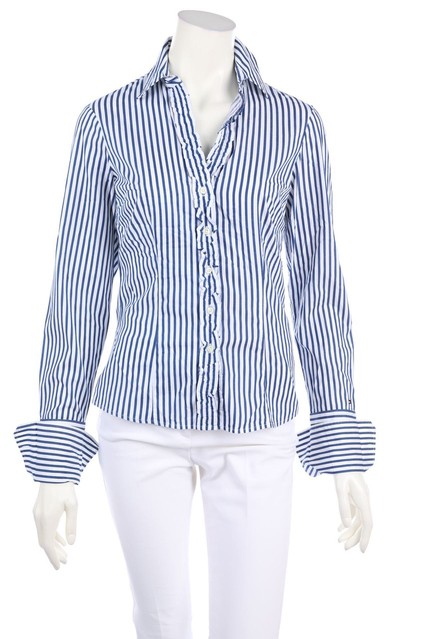 TOMMY HILFIGER - Hemd-Bluse mit Roll-up-Manschette - D 34