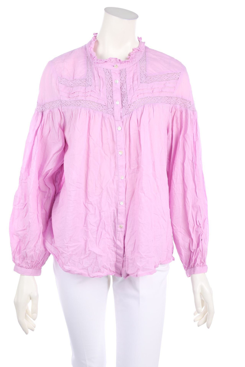 Maison 123 - Boho-Bluse mit Spitzen-Einsatz - D 44