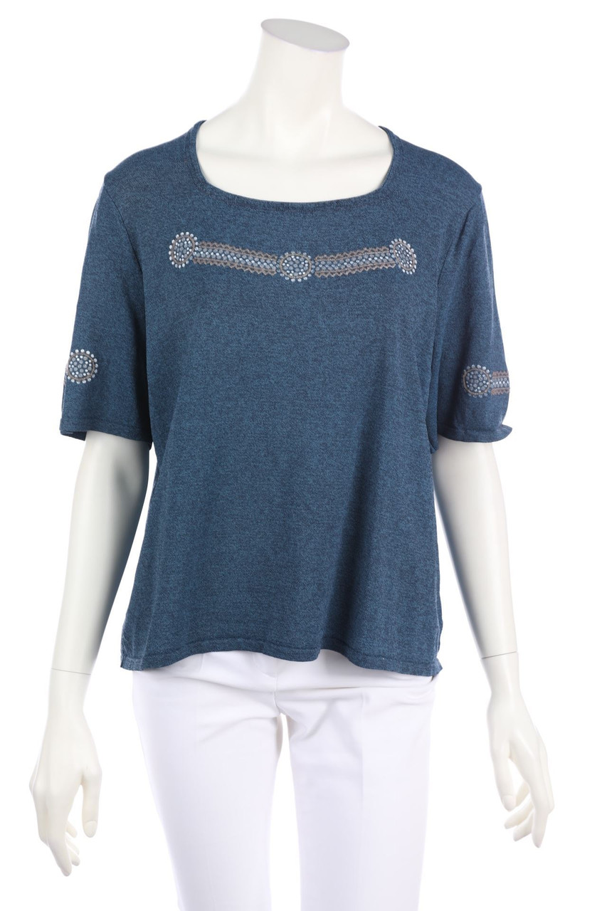 Maglieria Artigiana - Kurzarm-Shirt mit Print - D 52